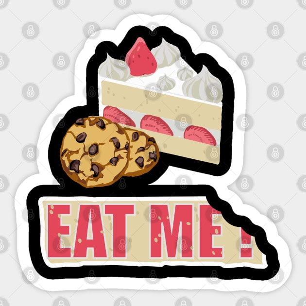 Eat Me Sticker by tighttee